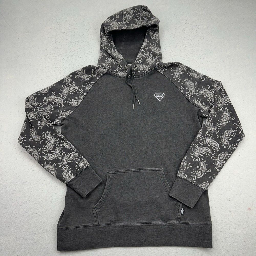 Hooey Gray Paisley Hoodie - Picture 2 of 9